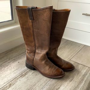 Old West leather boots